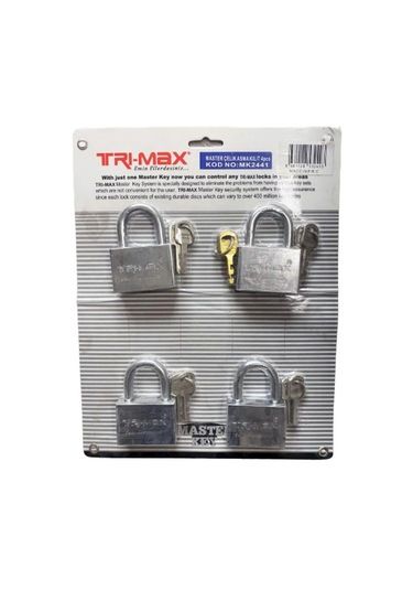 TRİMAX ASMA KİLİT SETİ 4 LÜ