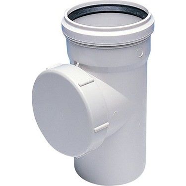 PVC ATIKSU TEMİZLEME KAPAĞI 110 MM