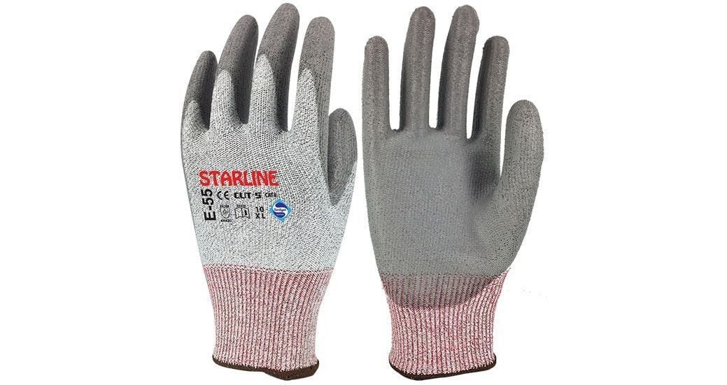 STARLİNE E-55 PU ELDİVEN KESİLMEYE DİRENÇLİ  L/9