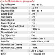 MERCURE LAZER METRE 50 METRE
