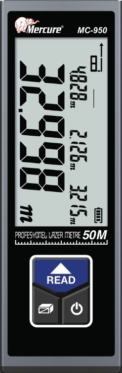 MERCURE LAZER METRE 50 METRE ŞARJLI