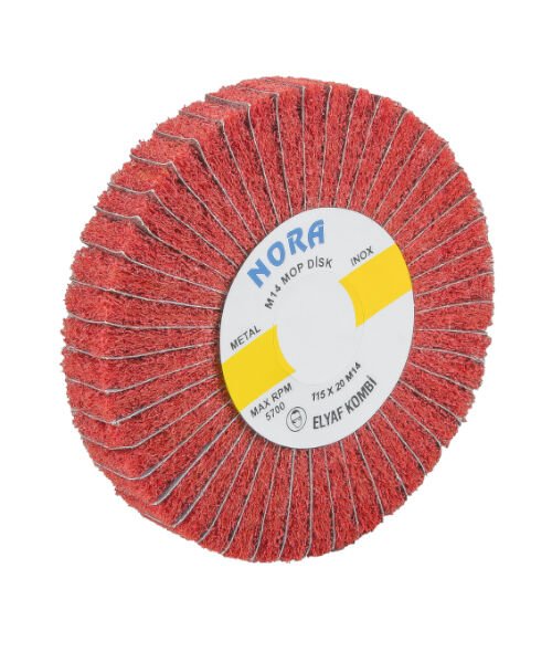 VİDALI ELYAF KOMBİ MOP DİSK 115*30*M-14