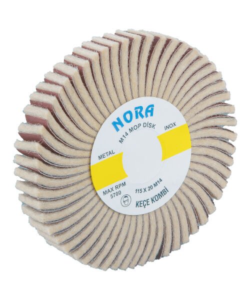 VİDALI KEÇE KOMBİ MOP DİSK 115*20*M-14