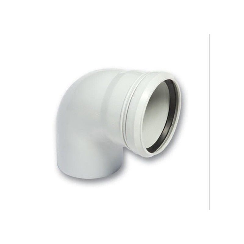 PVC ATIKSU KAPALI DİRSEK 160*90
