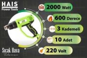 HAIS SICAK HAVA TABANCASI HG12 2000 WATT