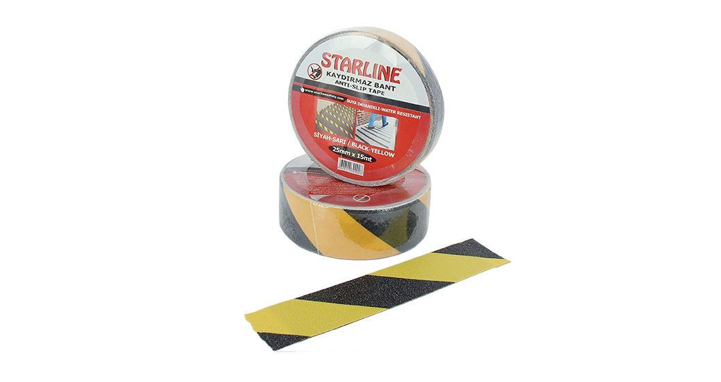 STARLINE KAYDIRMAZLIK BANDI SİYAH 25MM 15M