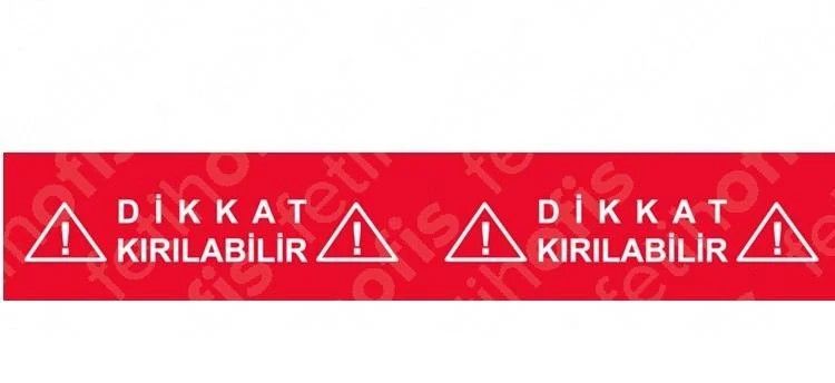 STARLİNE İKAZ BANDI DİKKAT KIRILABİLİR KIRMIZI
