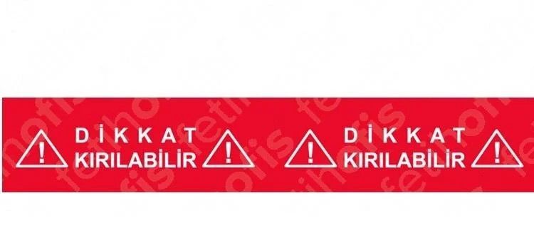 STARLİNE İKAZ BANDI DİKKAT KIRILABİLİR KIRMIZI