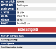 MERCURE PAFTA MAKİNASI 1/2-2 TEZGAH TİPİ ELEKTRİKLİ