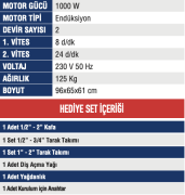 MERCURE PAFTA MAKİNASI 1/2-4 TEZGAH TİPİ ELEKTRİKLİ