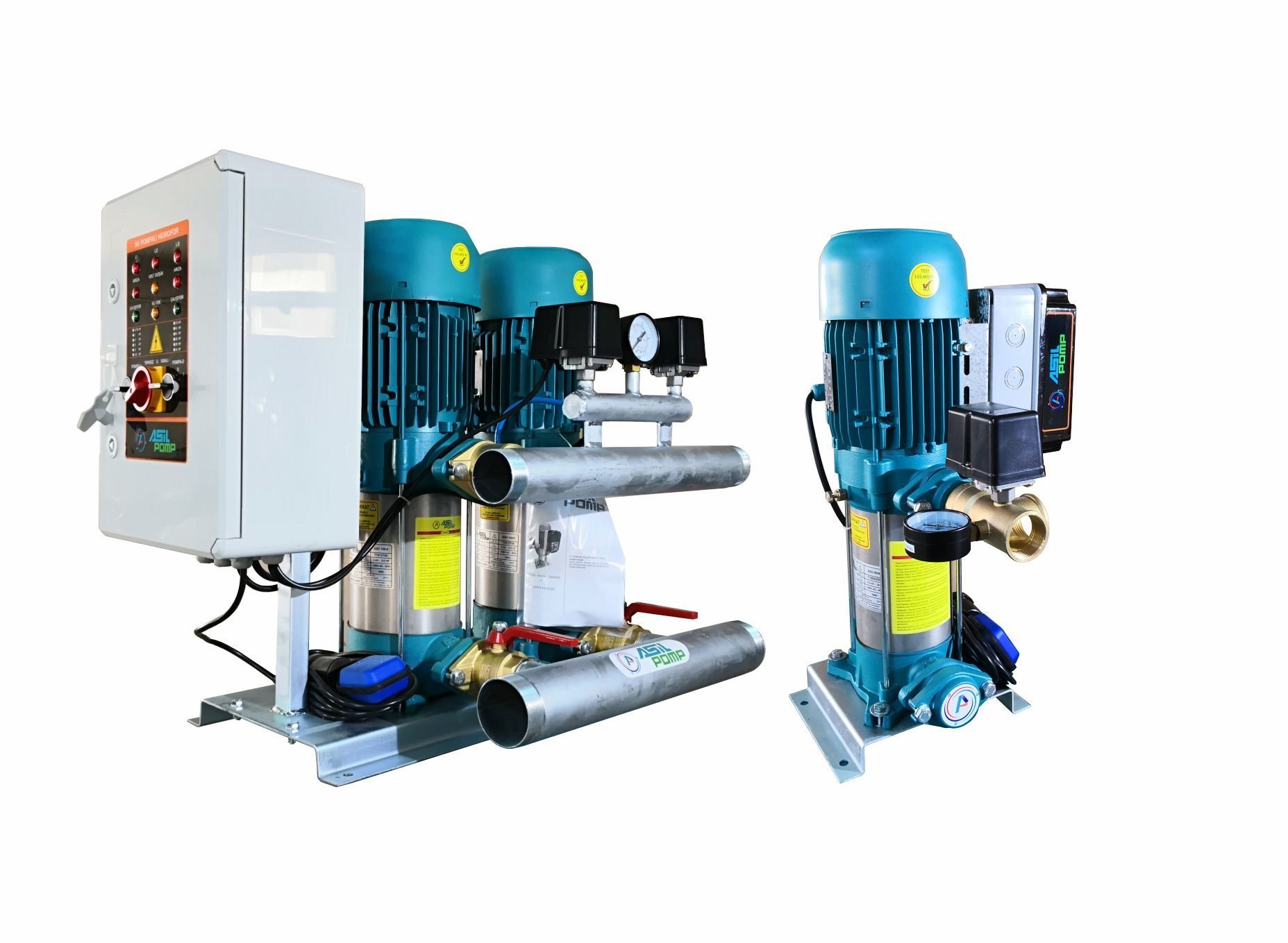 ASİL POMPA ÇİFT POMPALI HİDROFOR 2*ASD90/8T 3KW