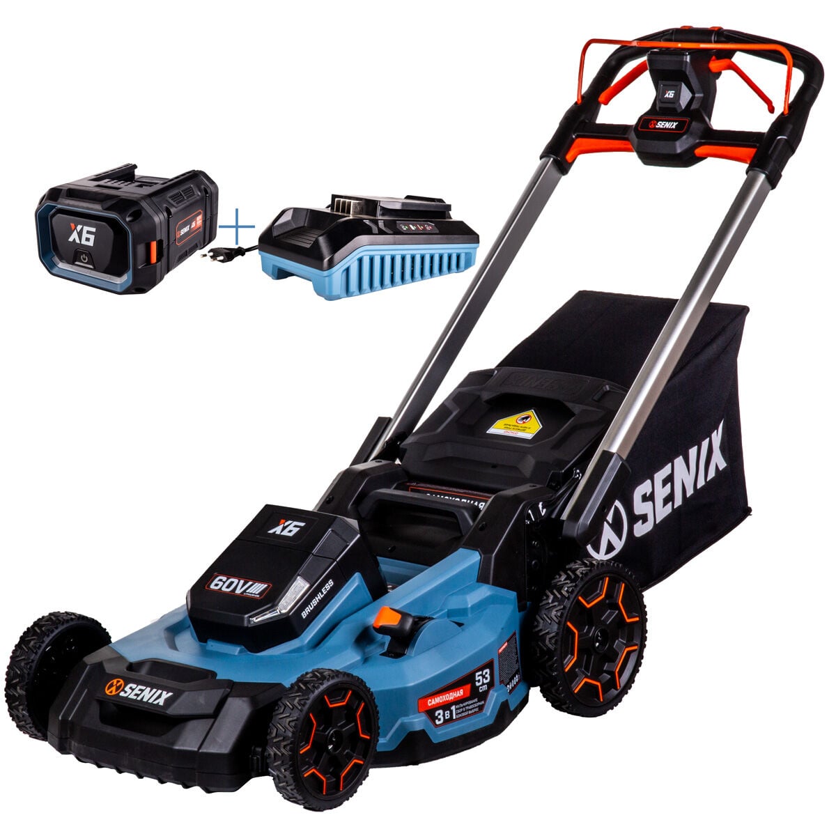 SENIX LPS*6-H-EU AKÜLÜ ÇİM BİÇME MAKİNESİ
