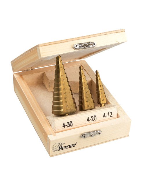 MERCURE HSS KADEMELİ SAC DELME SETİ (TIN)