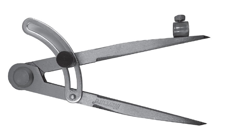 MERCURE YANDAN CİVATALI PERGEL 150mm. KALEM TUTUCULU