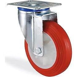 LASTİK TEKERLEK SARHOŞ 100 - 30 MM KIRMIZI