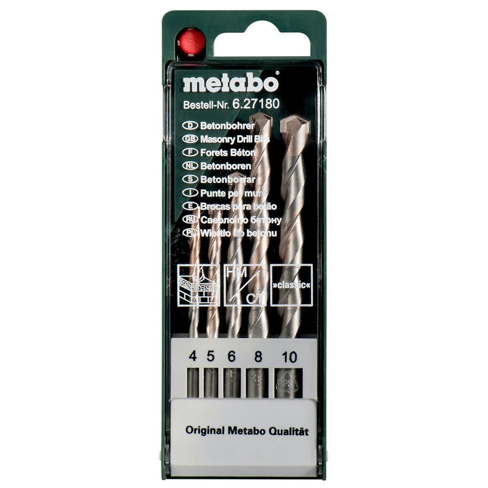 METABO BETON MATKAP UCU SETİ 5 Lİ 4MM-10MM A