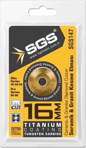 SGS SERAMİK GRANİT KESME ELMASI TİTANYUM 16 MM