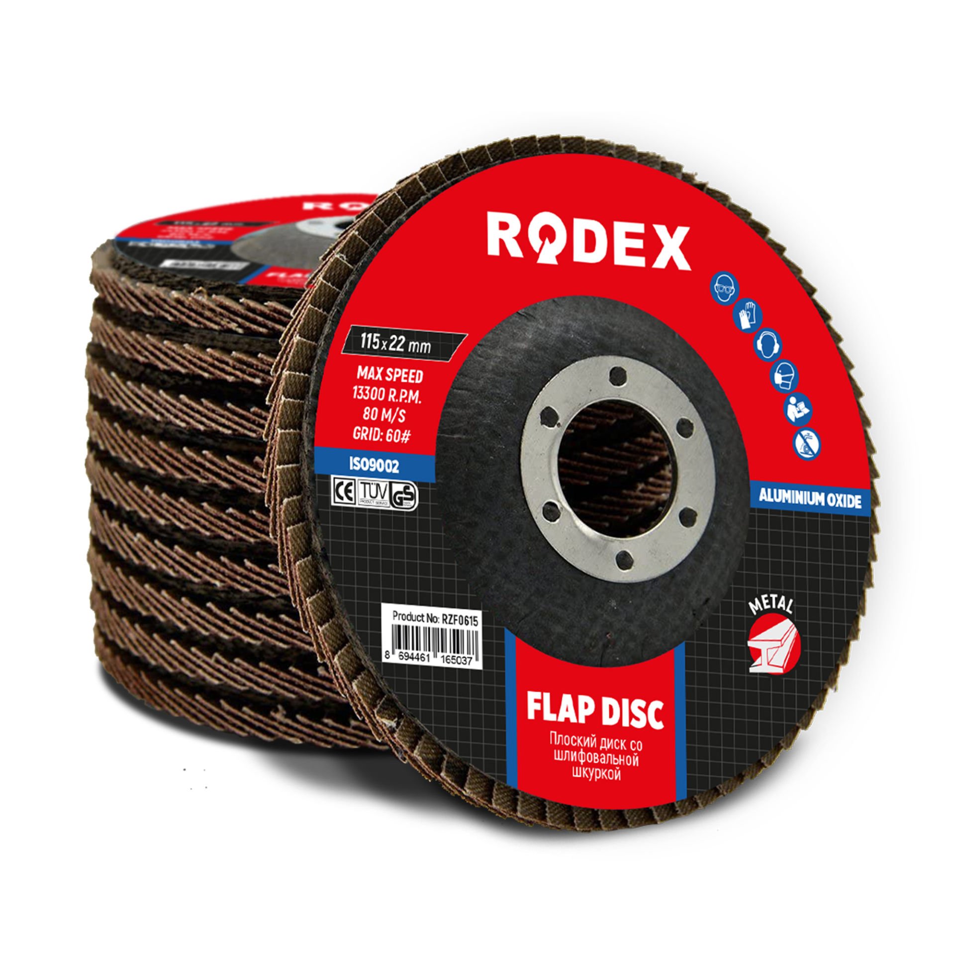 RODEX ALEMİNYUM FLAP DİSK 115*80
