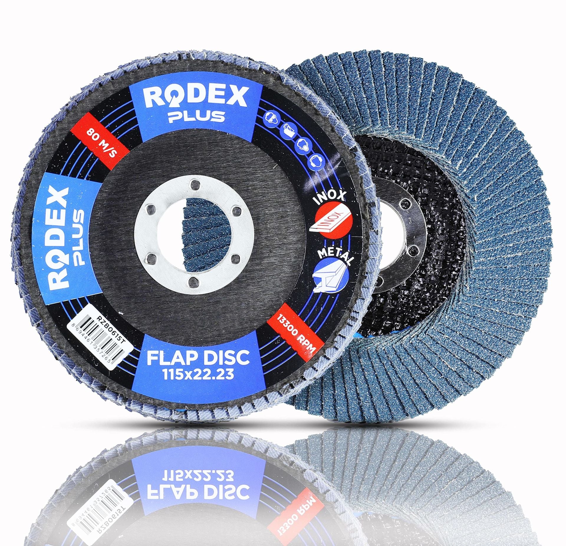RODEX ZİRKONYUM FLAP DİSK 115*80