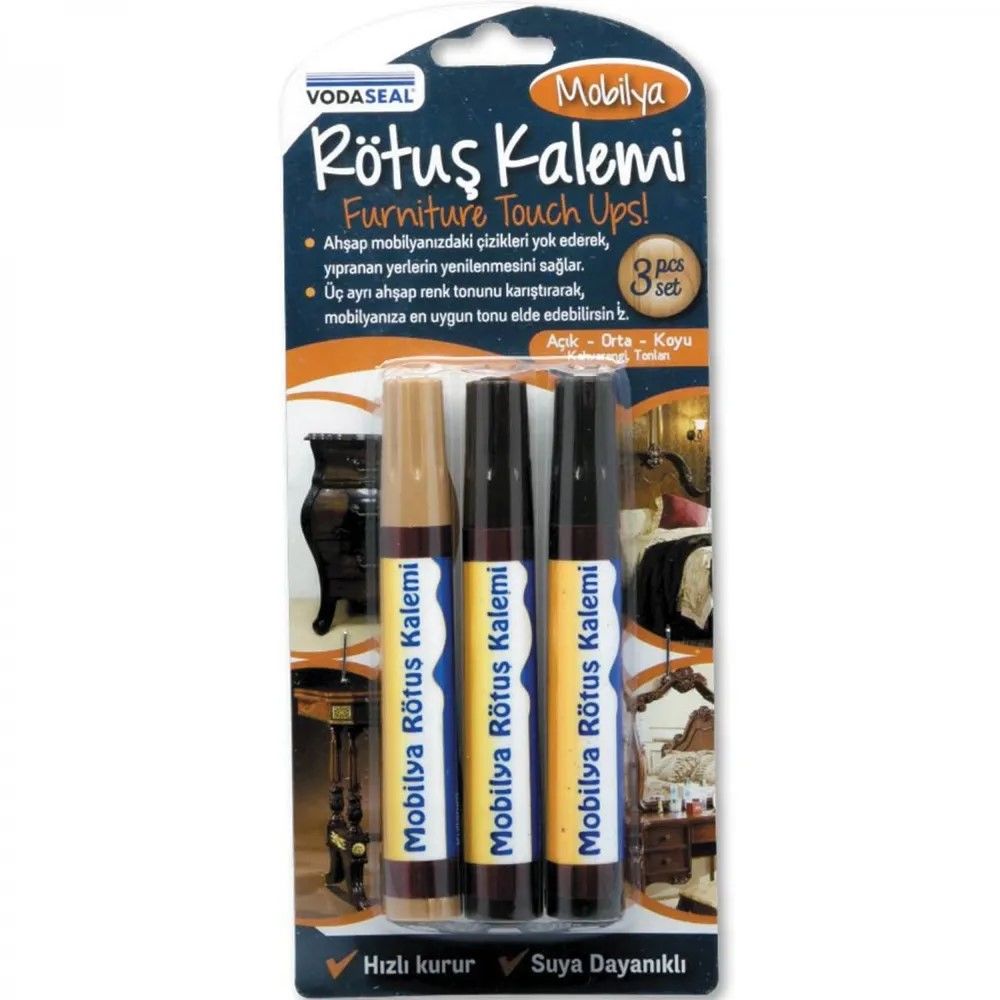 VODASEAL MOBİLYA RÖTUŞ KALEMİ 3LÜ