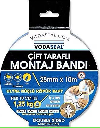 VODASEAL ÇİFT TARAFLI KÖPÜK MONTAJ BANDI 25 MM