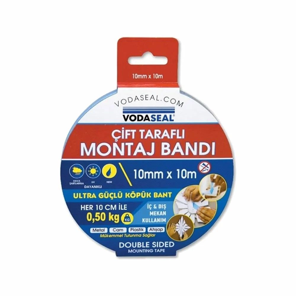 VODASEAL ÇİFT TARAFLI MONTAJ BANDI 10*10 MT