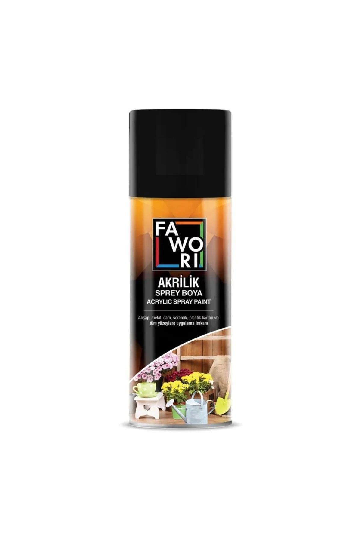 FAWORİ SPREY BOYA MAT SİYAH 400 ML