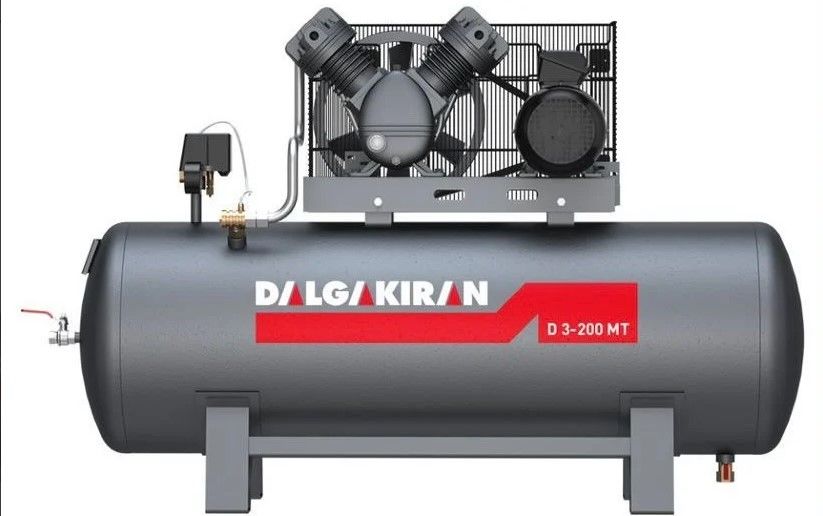 DALGAKIRAN D3-200 TEK KADEMELİ P. KOMPRESÖR