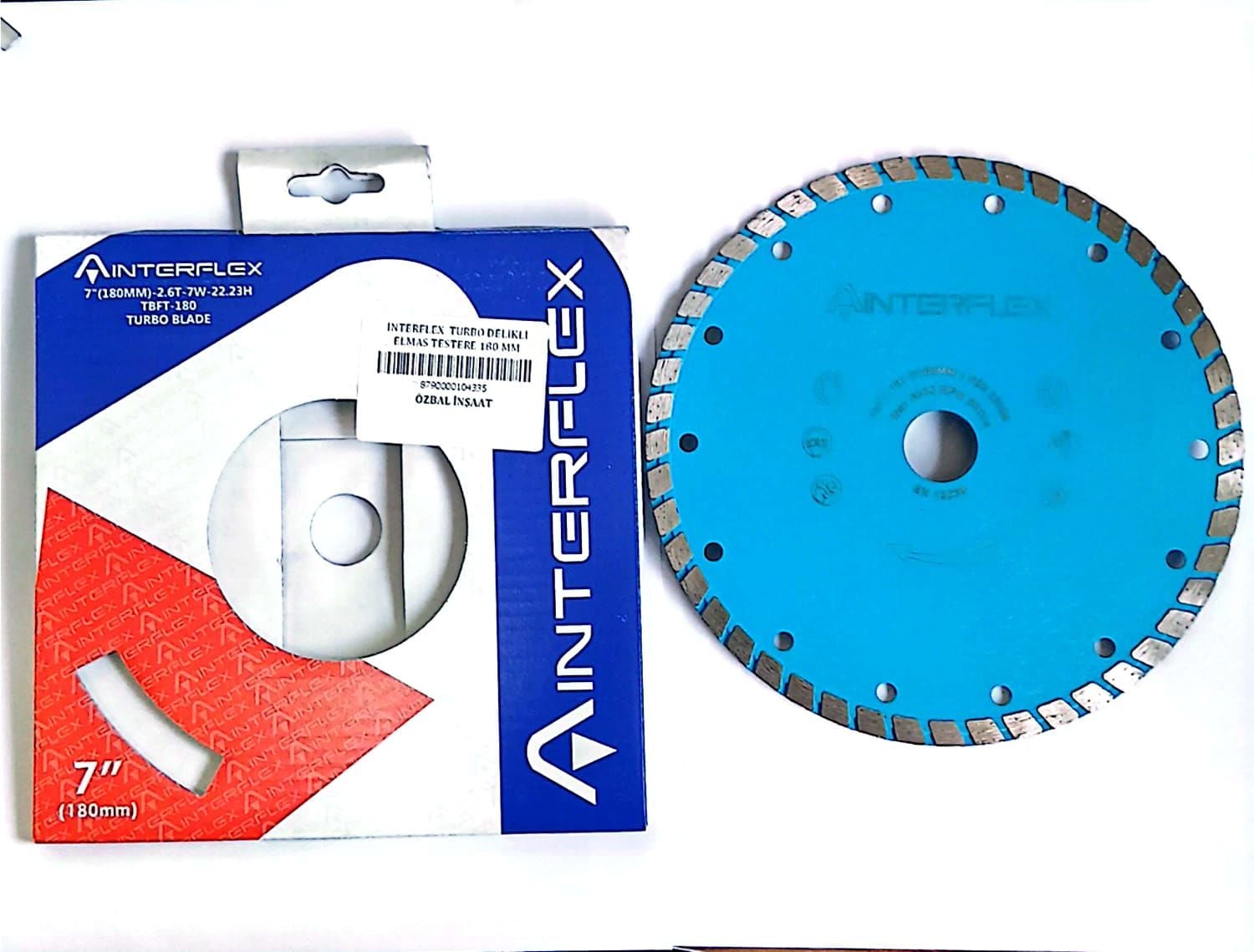 İNTERFLEX  TURBO DELİKLİ ELMAS TESTERE 180 MM