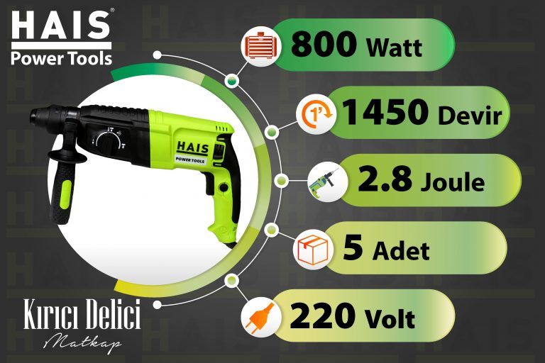 HAIS KIRICI DELİCİ MATKAP 2601 800W