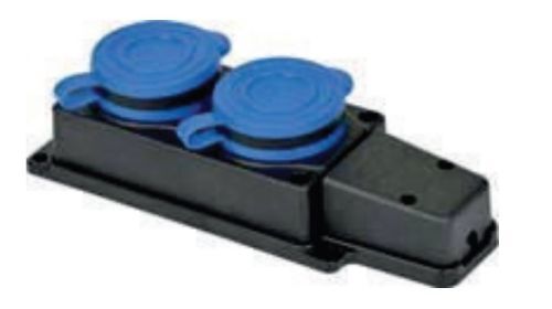 KAUÇUK MONOFAZE 2'Lİ GRUP PRİZ  1*16