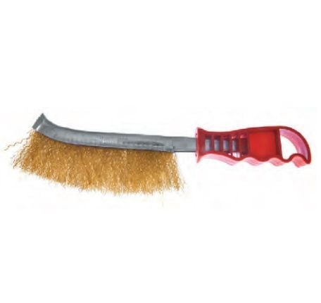 OMEGA TOOLS SAPLI EL TİPİ SARI TEL FIRÇA