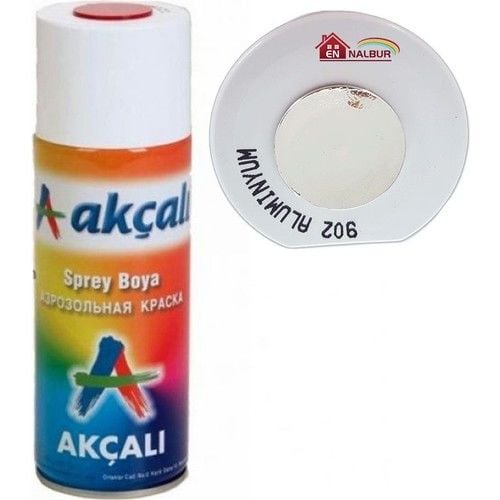 AKÇALI SPREY BOYA METALİK ALÜMİNYUM 400 ML