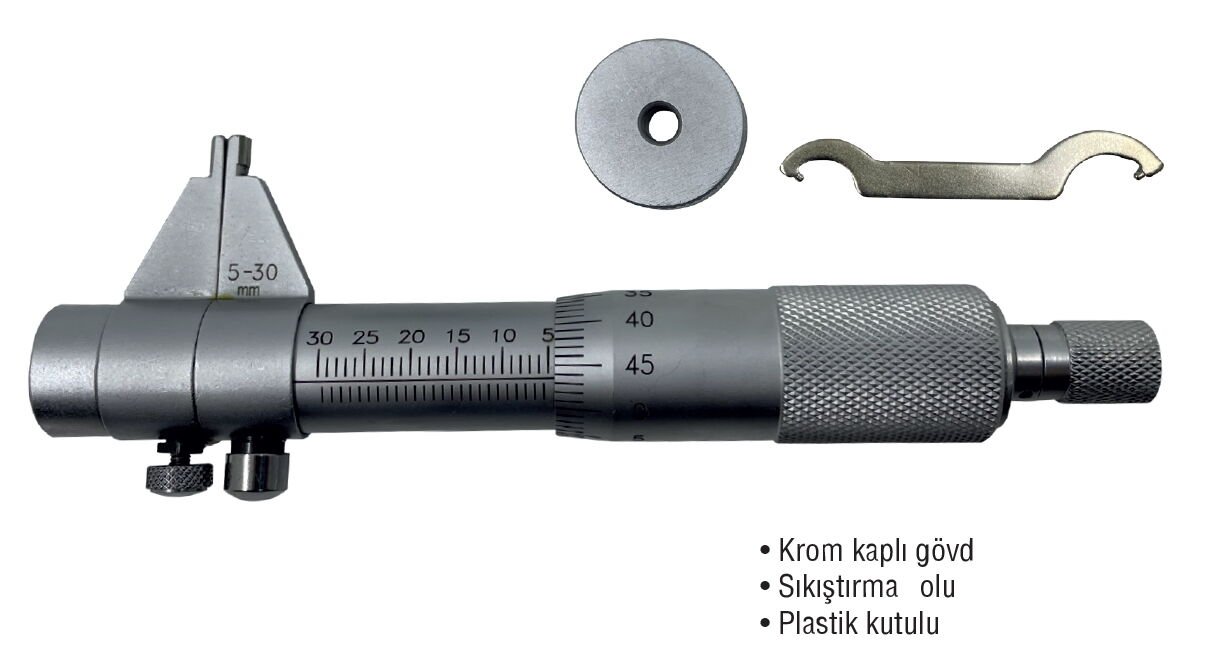 MERCURE İÇ ÇAP MİKROMETRESİ 5-30x0,01mm. PROF.