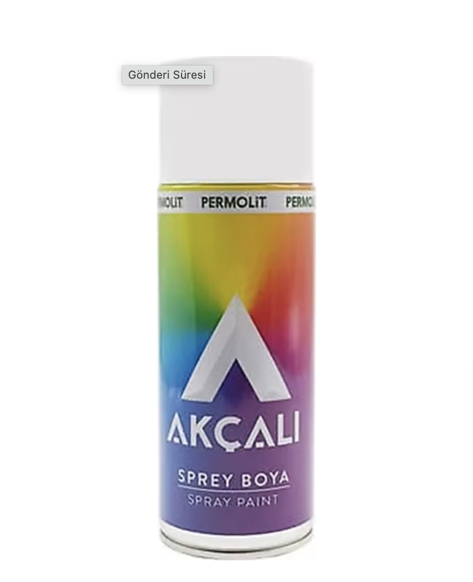 AKÇALI SPREY BOYA PARLAK SİYAH 400 ML